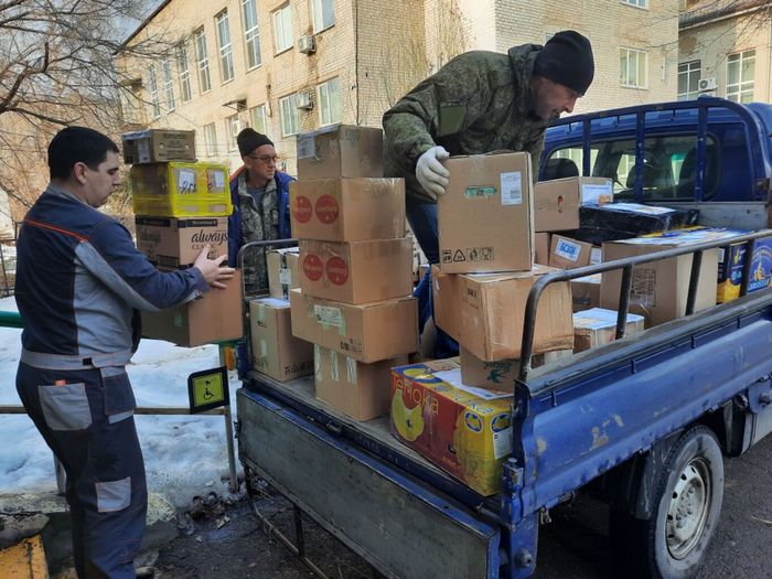 сбор гуманитарной помощи для жителей Украины.